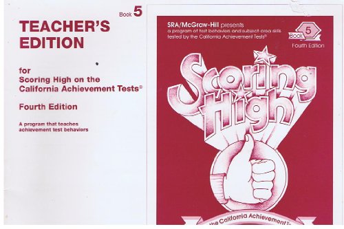 Imagen de archivo de Scoring High on California Achievement Tests, Book 5, Teacher's Edition a la venta por SecondSale