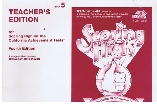 Stock image for Scoring High on California Achievement Tests, Book 5, Teacher's Edition for sale by SecondSale