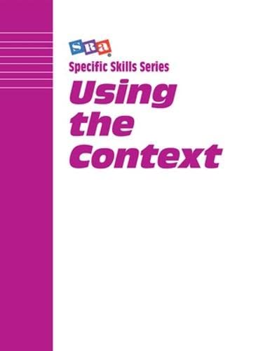 9780026879439: Specific Skills Series, Using the Context, Book C