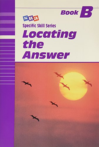 Beispielbild fr Sra Skill Series: Sss LV B Locating the Answer zum Verkauf von Red's Corner LLC