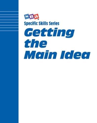 Specific Skill Series Getting The Main Idea Book B (9780026879729) by [???]
