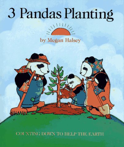 9780027420357: 3 Pandas Planting: Counting Down to Help the Earth