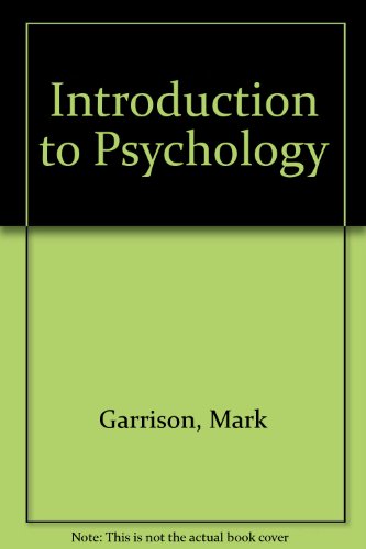 Imagen de archivo de Introduction to Psychology a la venta por a2zbooks