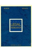 9780028002866: Basic Legal Research (Legal Studies Series)