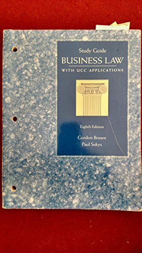 Stock image for Business Law Study Guide with UCC Aplications for sale by dsmbooks