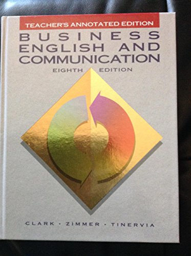Beispielbild fr Business English and Communication: Teacher's Annotated Edition zum Verkauf von ThriftBooks-Dallas