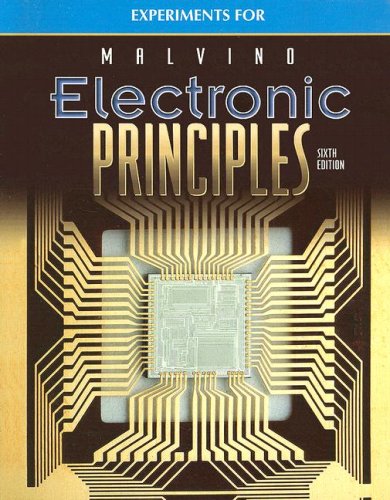 Imagen de archivo de Electronic Principles, Experiments Manual a la venta por SecondSale