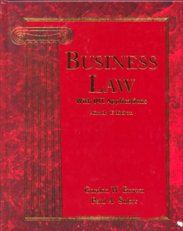 Beispielbild fr Business Law with UCC Applications zum Verkauf von Wonder Book