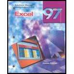 Imagen de archivo de Excel 97: Solutions Manual a la venta por SecondSale