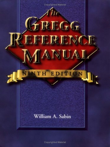 9780028040479: Gregg Reference Manual