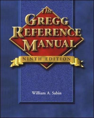 9780028040486: The Gregg Reference Manual