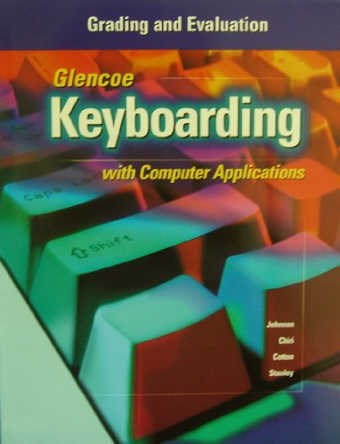 9780028042015: Keyboarding with Computer Application: Grading & Evaluation