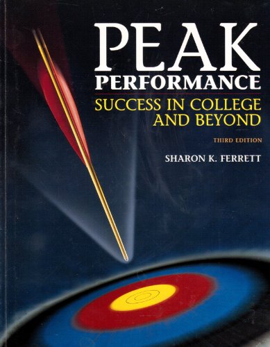 Stock image for Peak Performance: Success in College and Beyond, 3rd for sale by a2zbooks