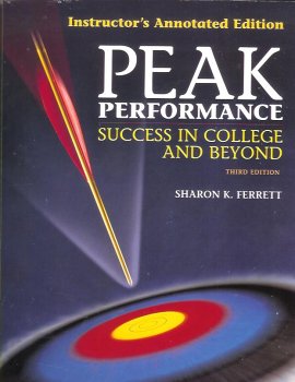 Stock image for Instructor's annotated edition Peak performance: Success in college and beyond for sale by HPB-Red