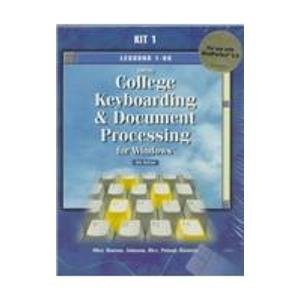 Gregg College Keyboarding & Document Processing for Windows: Lessons 1-60 for Use With Wordperfect 8.00 (9780028047652) by Ober, Scot; Hanson, Robert N.; Johnson, Jack E.; Rice, Arlene; Poland, Robert P.; Rossetti, Albert D.
