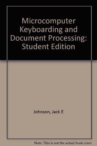 9780028140964: Microcomputer Keyboarding And Document Processing