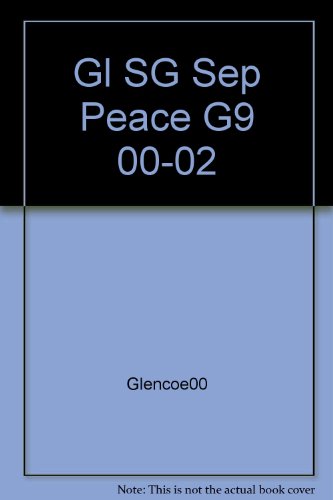 9780028180267: Gl SG Sep Peace G9 00-02