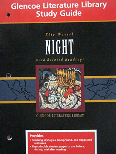 Stock image for Study Guide for Elie Wiesel Night, Grade 10 (Glencoe Literature) for sale by The Book Spot