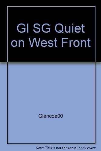 Imagen de archivo de Gl SG Quiet on West Front a la venta por Nationwide_Text