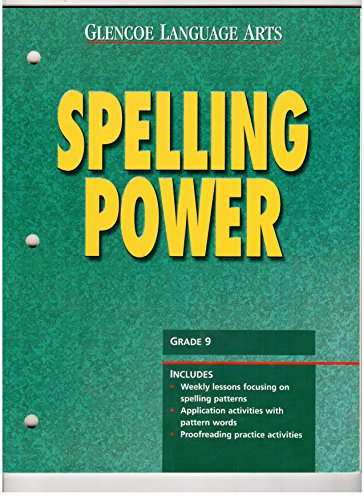 Glencoe Language Arts Spelling Power Workbook- (Grade 9, Teachers Annotated Editon)