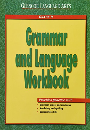 9780028182940: Glencoe Language Arts Grammar And Language Workbook Grade 9