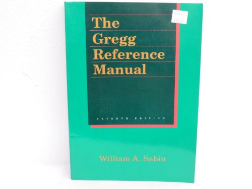 Imagen de archivo de The Gregg Reference Manual a la venta por Better World Books