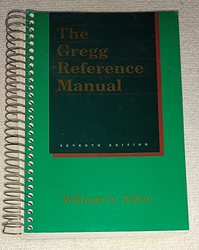 Stock image for Gregg Reference Manual for sale by Wonder Book