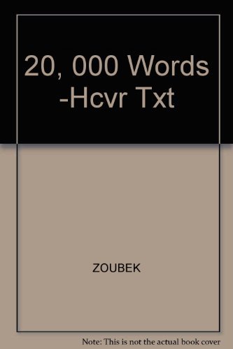 9780028200507: 20, 000 Words -Hcvr Txt