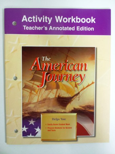 9780028218137: Activity Workbook Teacher's Annotated Edition The American Journey Glencoe McGraw Hill