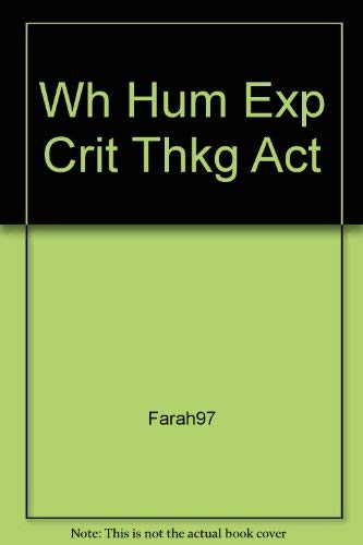 Stock image for World History: The Human Experience-Critical Thinking Activities With Answer Key (1998 Copyright) for sale by ~Bookworksonline~