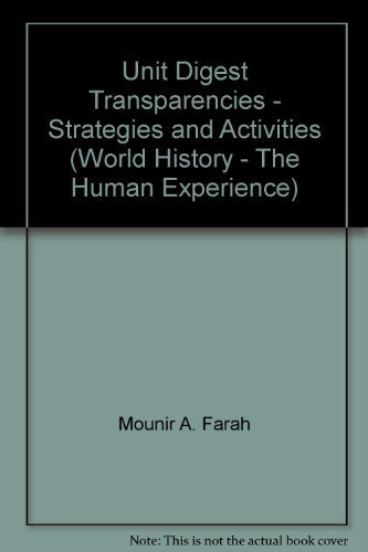 Stock image for Unit Digest Transparencies - Strategies and Activities (World History - The Human Experience) for sale by Nationwide_Text