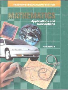 Stock image for Teacher's Wraparound Edition Mathmatics Applications and Connections Course 3 for sale by WorldofBooks