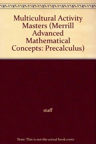 9780028242774: Multicultural Activity Masters (Merrill Advanced Mathematical Concepts: Preca...
