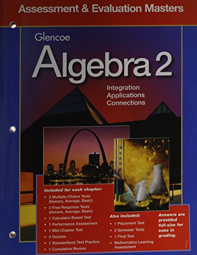 9780028251448: Algebra 2 Assessment and Evaluation Masters