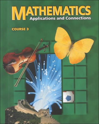 Imagen de archivo de Mathematics: Applications and Connections, Course 3 a la venta por HPB-Red