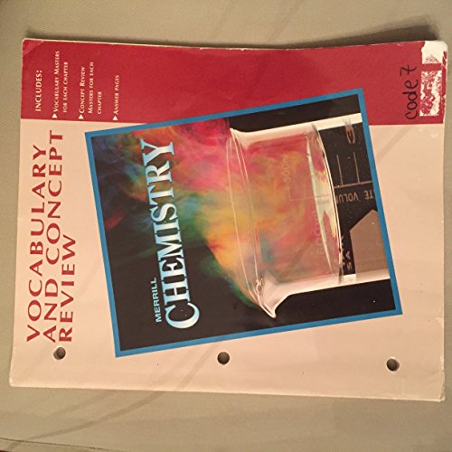 Beispielbild fr Merrill Chemistry Vocabulary and Concept Review 1995/98 zum Verkauf von ThriftBooks-Dallas