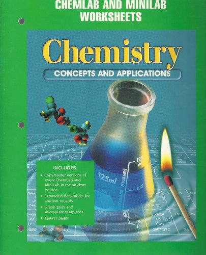 Beispielbild fr Chemistry: Concepts and Applications Chemlab & Minilab Worksheets zum Verkauf von ThriftBooks-Atlanta