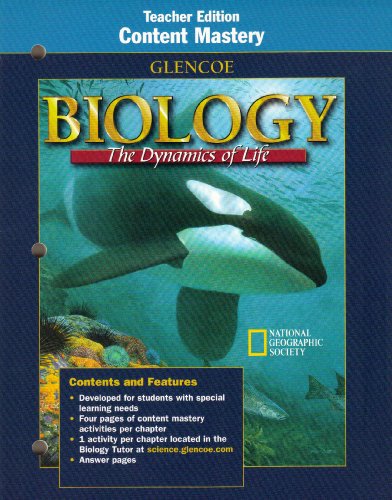 9780028282503: Biology The Dynamics of Life: Content Mastery, Teacher Edition