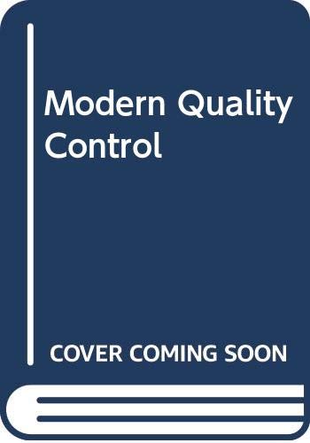 9780028288000: Modern Quality Control