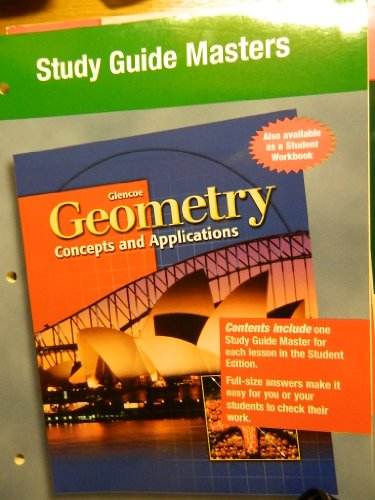 Imagen de archivo de Geometry: Concepts and Applications, Study Guide Masters a la venta por Dailey Ranch Books