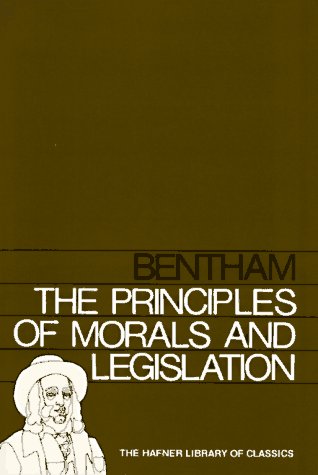 Imagen de archivo de The Principles of Morals and Legislation a la venta por Eatons Books and Crafts