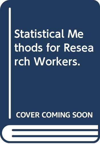 9780028447308: Statistical Methods for Research Workers