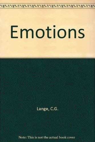 The Emotions (9780028483405) by Lange, Carl Georg; James, William