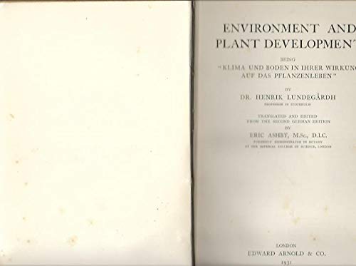 9780028485805: Environment and plant development,