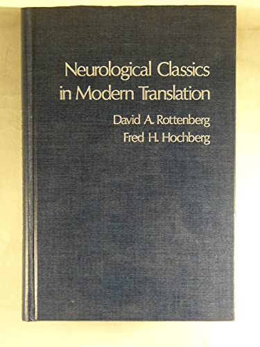 Beispielbild fr Neurological Classics in Modern Translation zum Verkauf von Better World Books