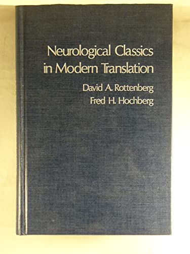 Stock image for Neurological Classics in Modern Translation. for sale by Ted Kottler, Bookseller