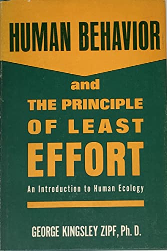 9780028558301: Human Behaviour and the Principle of Least Effort