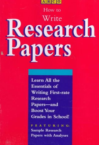 Imagen de archivo de How to Write Research Papers a la venta por Better World Books: West