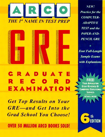 Gre: Graduate Record Examination : General Test (Arco Master the GRE CAT) (9780028603391) by Thomas H. Martinson