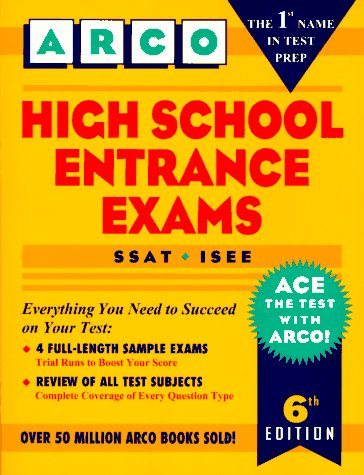 Stock image for High School Entrance Exams (Arco Test Preparation) for sale by Hippo Books